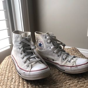 High top white converse